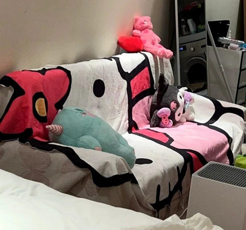 Hello Kitty Figure Blanket - Blind Box Mall