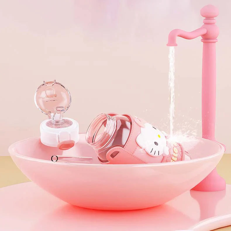 Sanrio Character Tritan Water Bottle with Leak-Proof Lid - Blind Box Mall