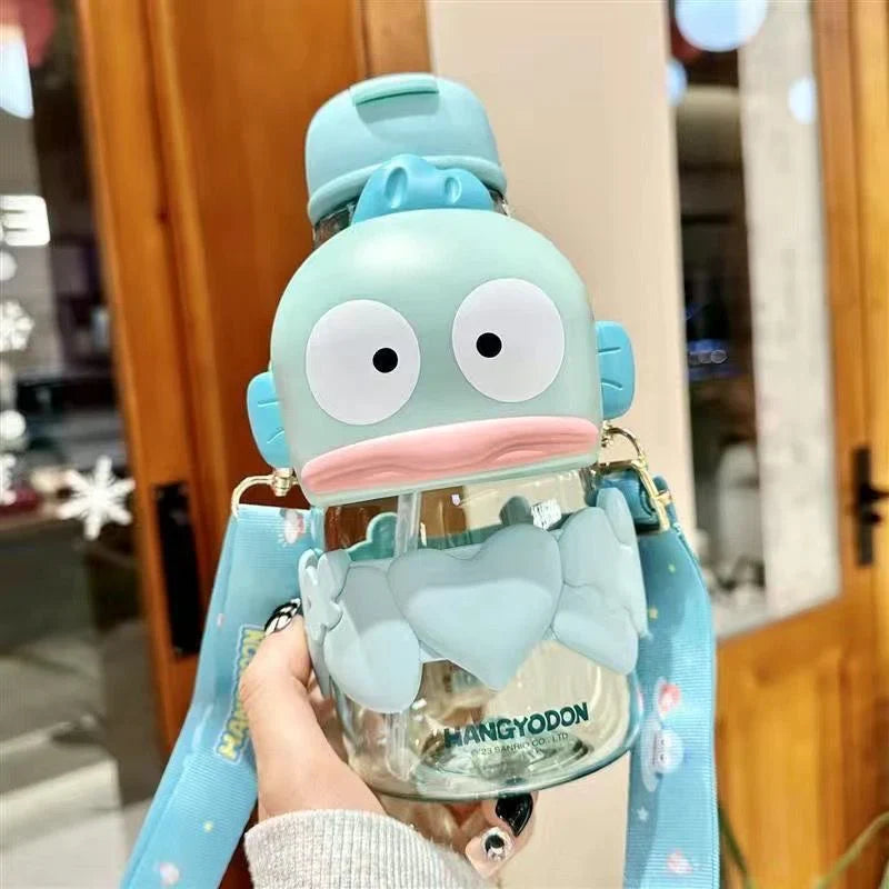 Sanrio Kids Face-shaped Water Bottle (650ml) - Blind Box Mall