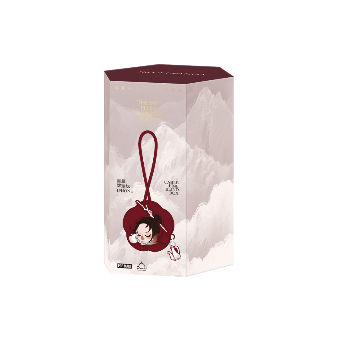 Pop Mart SKULLPANDA The Ink Plum Blossom Series-Cable Line Blind Box (iPhone) - Blind Box Mall