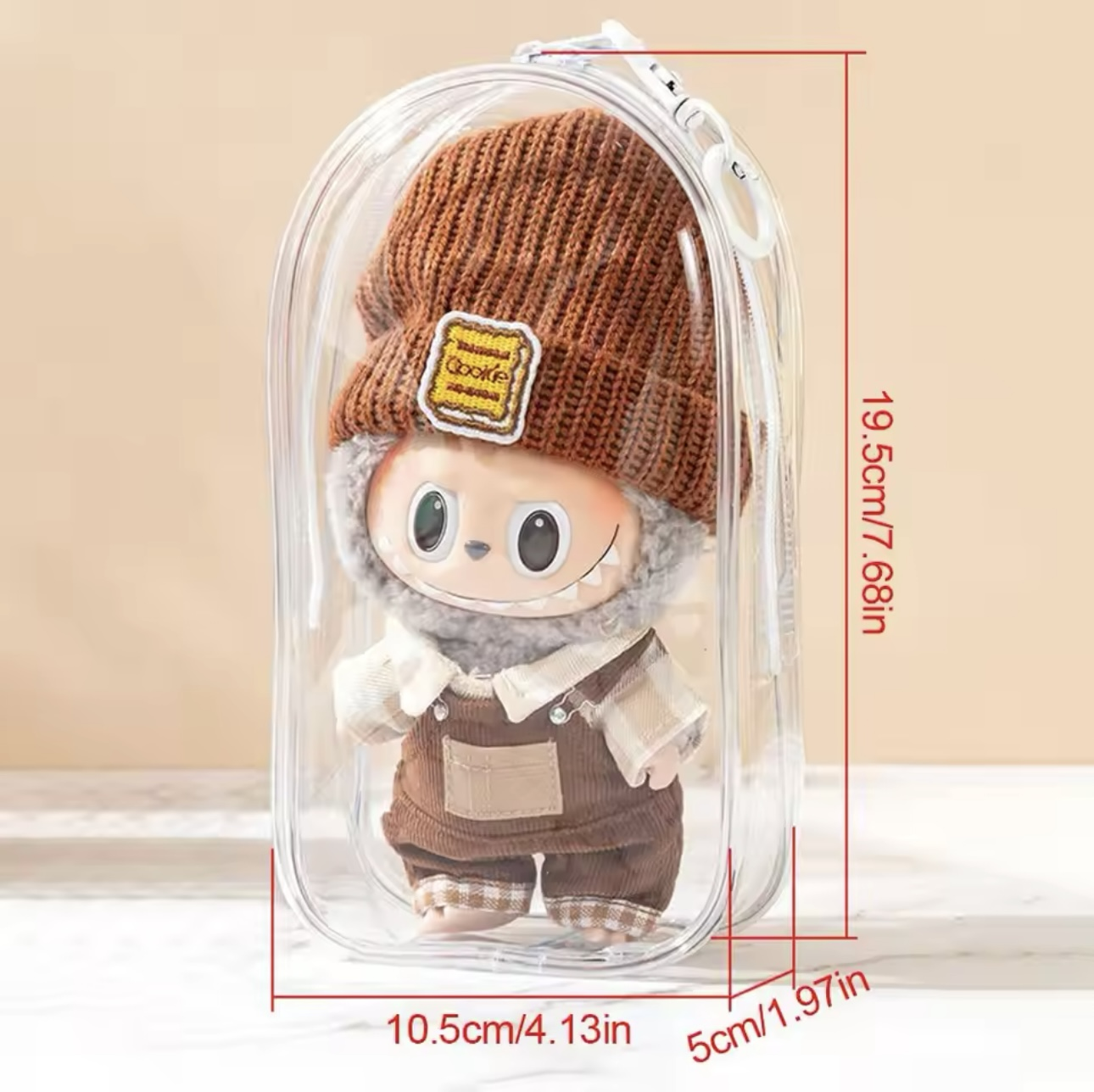 Clear storage case for Labubu/Vinyl Plush Dolls - Blind Box Mall