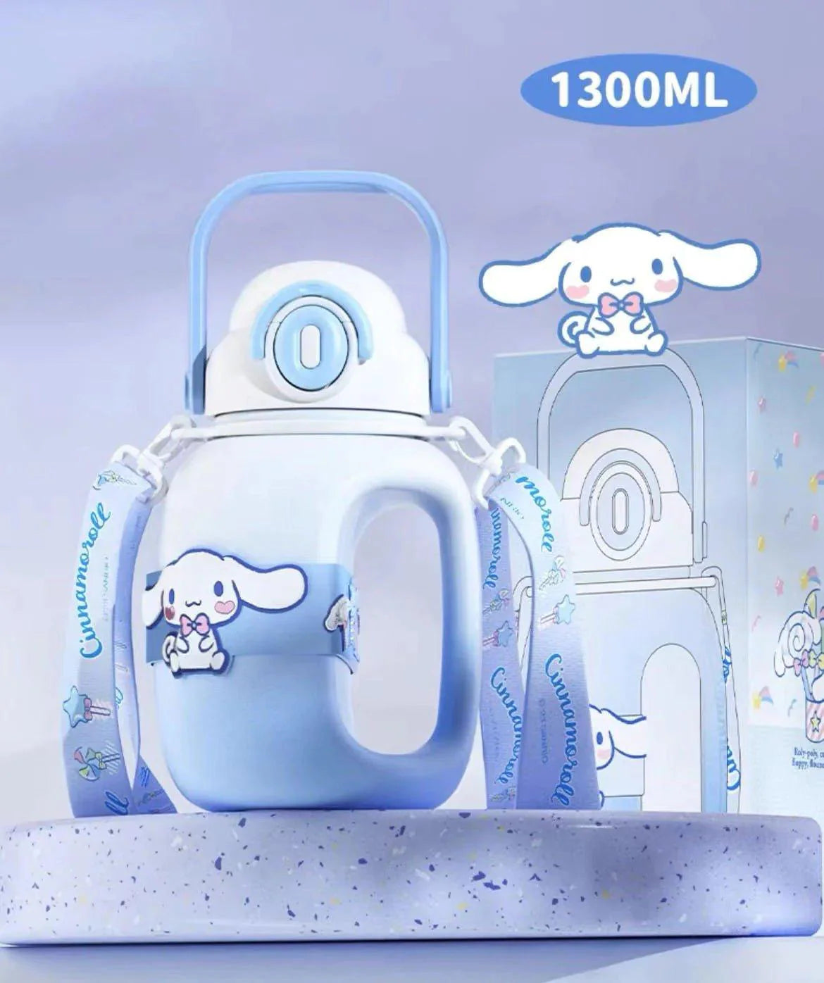 Sanrio Chubby Water Bottle (1300ml) - Blind Box Mall